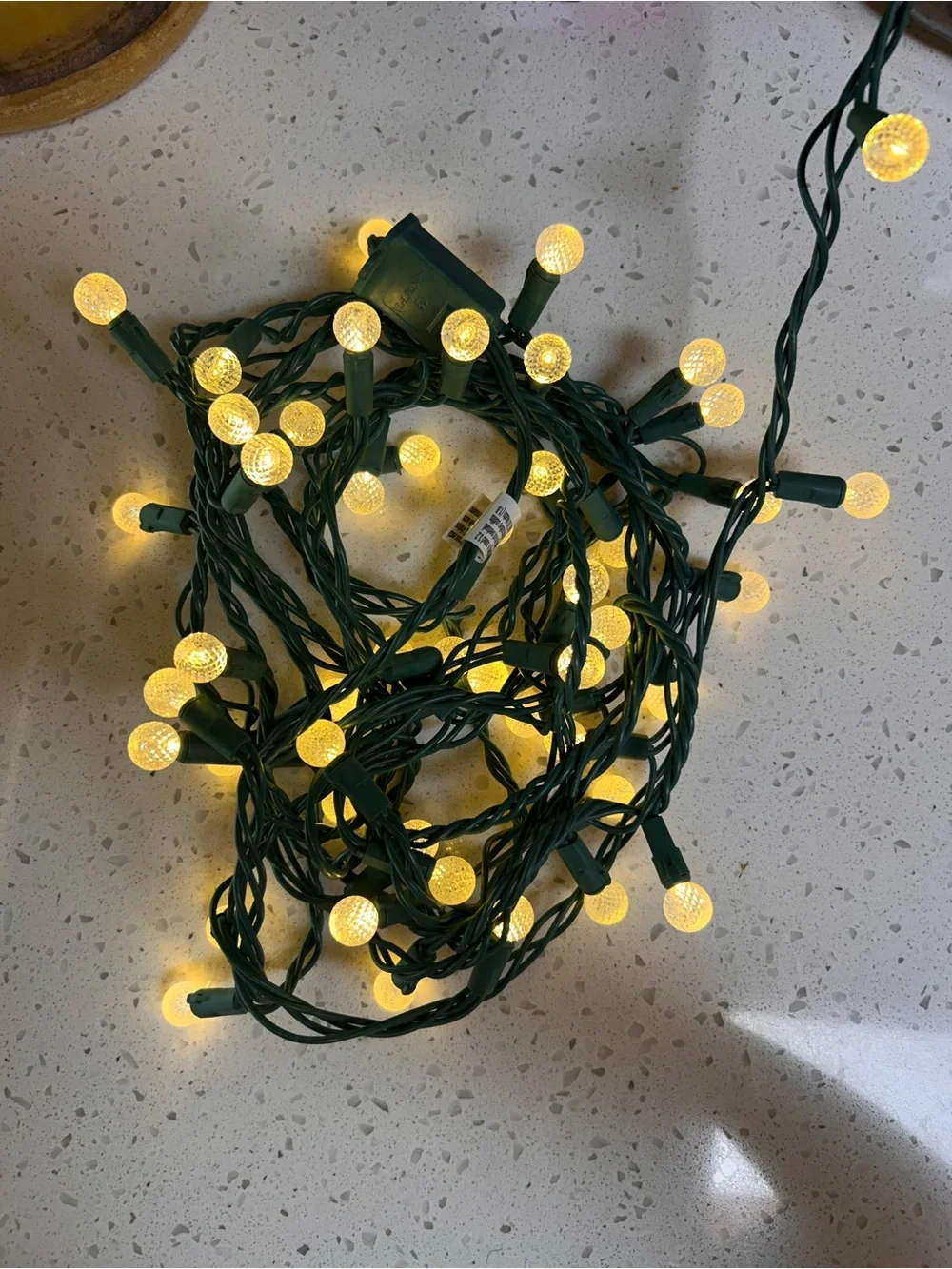 Warm White G50 Globe String Lights with Green Wire - Home Holiday